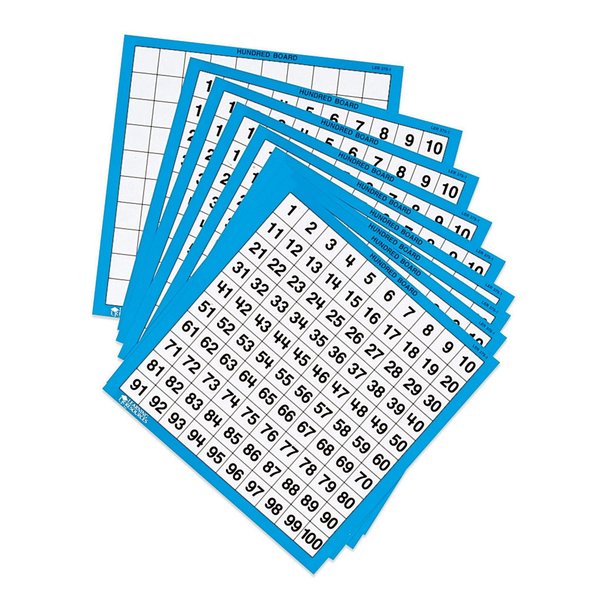Learning Resources Laminated Hundred Boards, PK10 0375